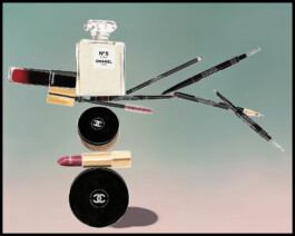 Chanel Beauty Exemplary - Illustration by Ilias Walchshofer - Mixed Media Paris 