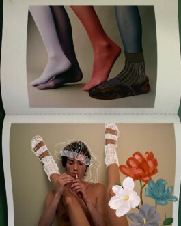 Colored Tights and Socks - Illustration by Ilias Walchshofer - Mixed Media Paris 