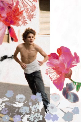 Boy Run - Illustration by Ilias Walchshofer - Mixed Media Paris 
