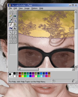 Paint Yellow Lace Look - Illustration by Ilias Walchshofer - Mixed Media Paris 